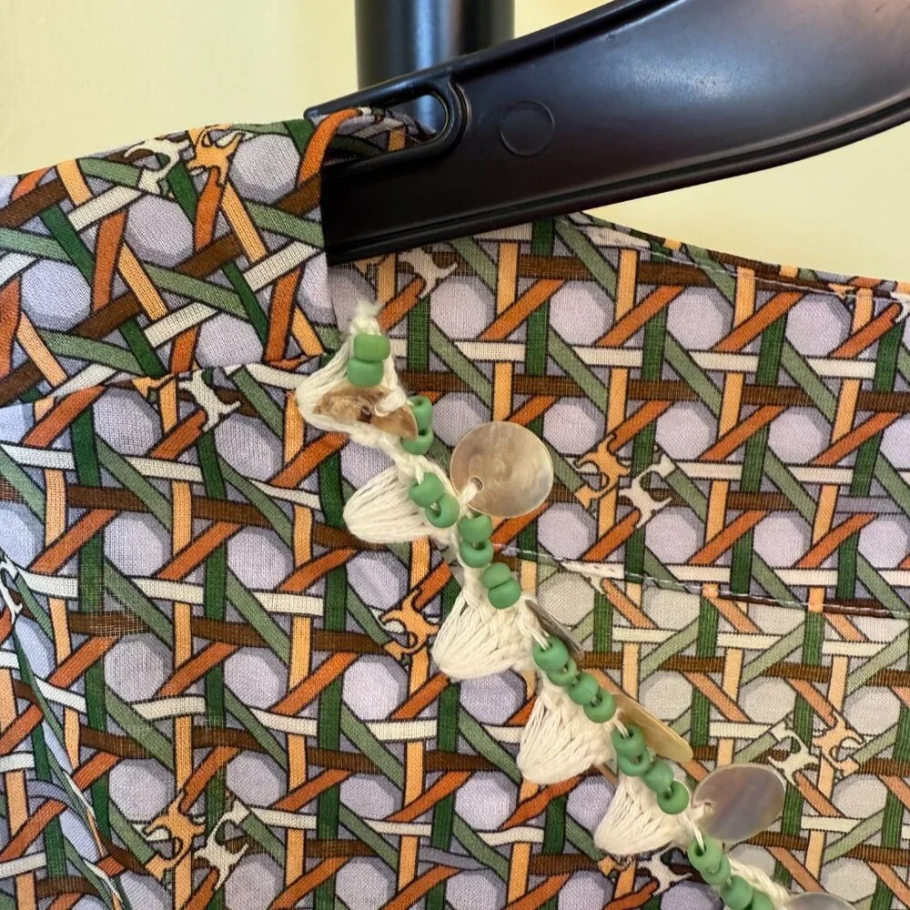 NWT: Tory Burch Embellished Beach Caftan Size XXL - Picture 4 of 7